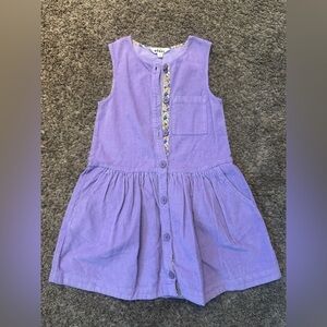 Boden Lavender Kids Dress with Floral Accents